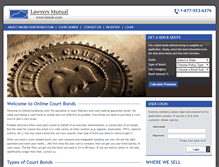 Tablet Screenshot of lmia.onlinecourtbonds.com